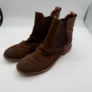 Womens Roan chelsea boots brown leather 7